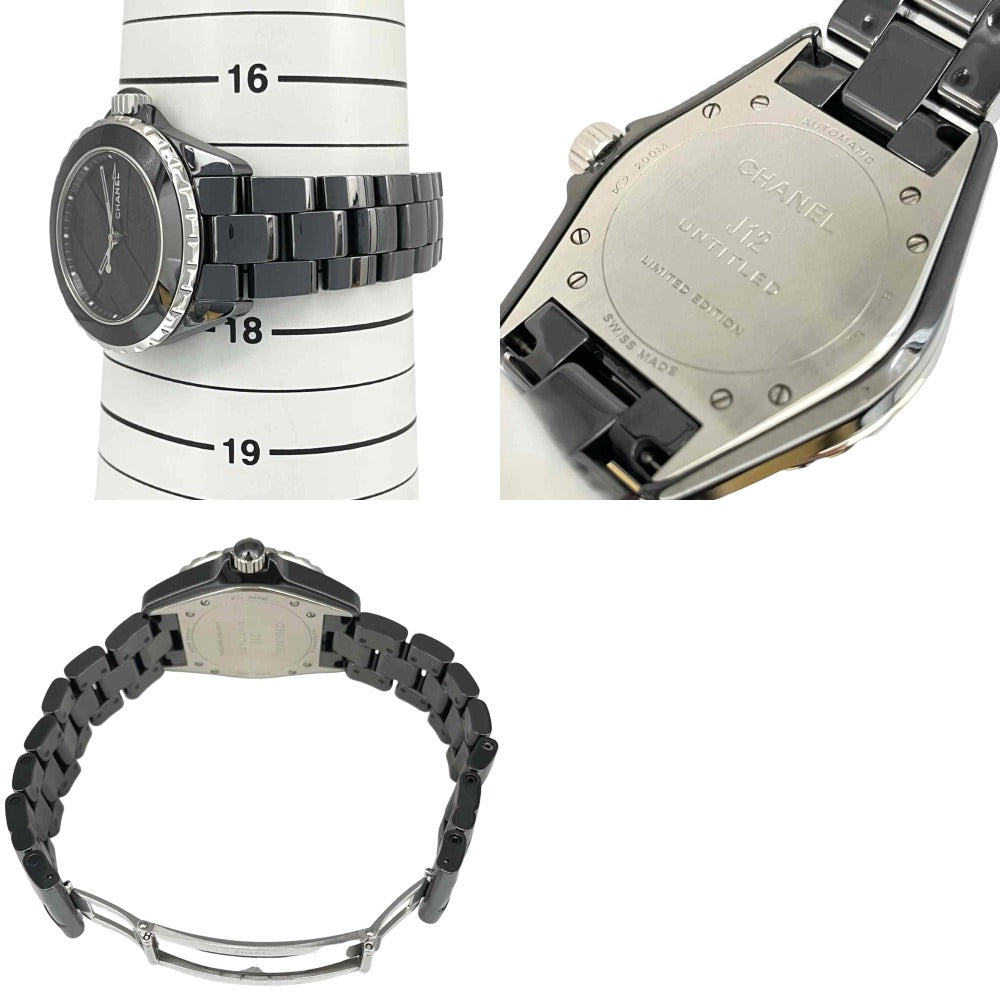 シャネル H5581 J12 アンタイトル 38mm Untitled ブラックセラミック 自動巻き メンズ J12 CHANEL 腕時計