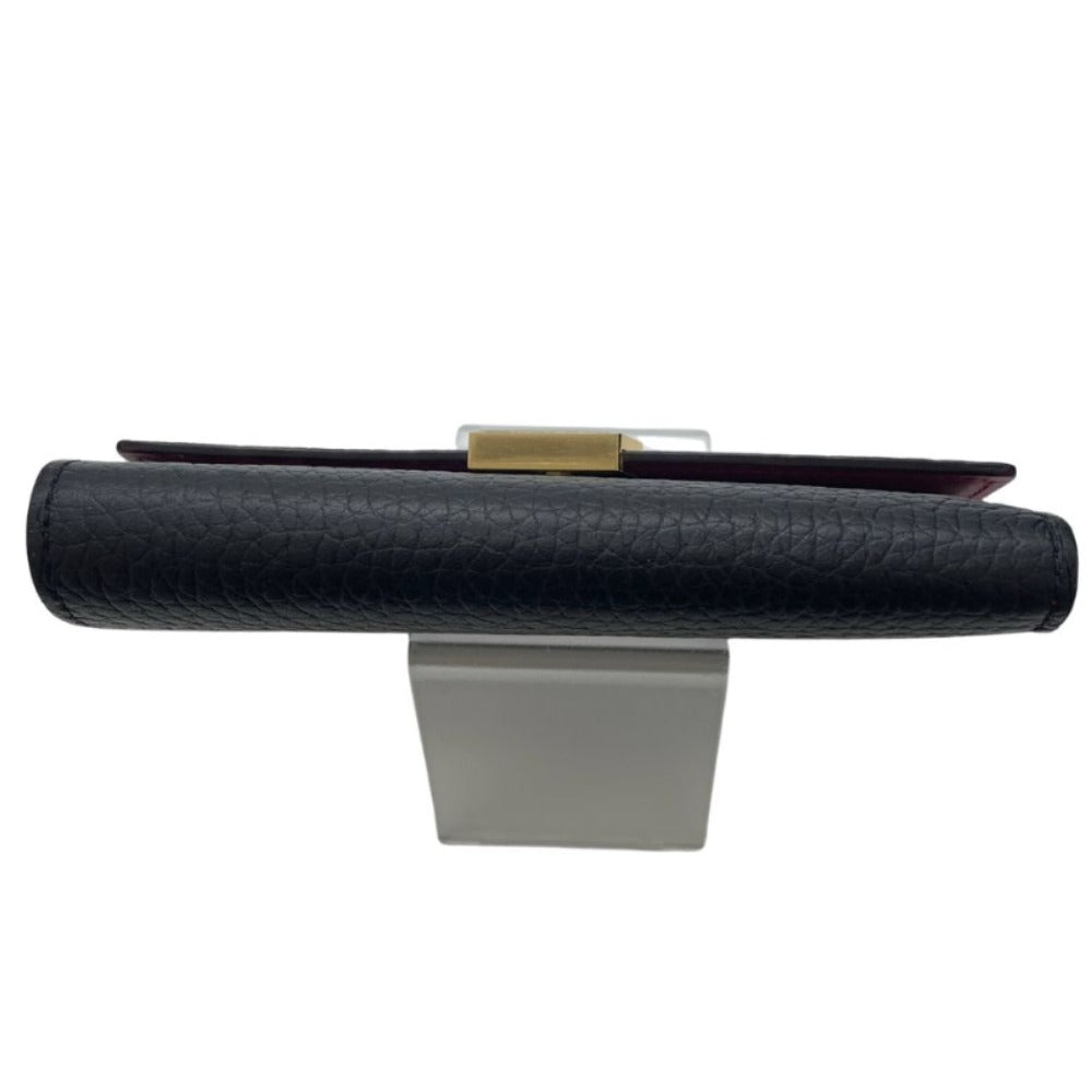 ルイ・ヴィトン 三つ折り財布 M62157 ポルトフォイユ･カプシーヌ コンパクト ノワール・ホットピンク RFID