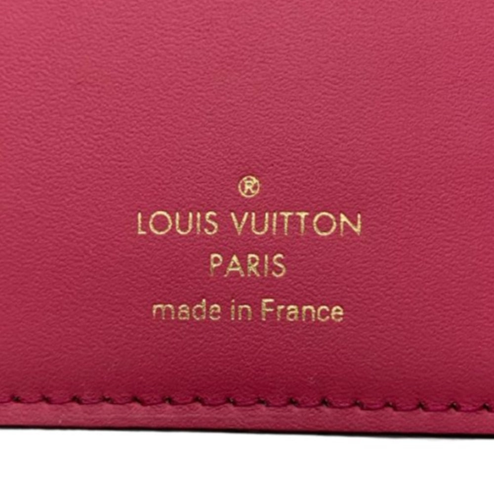 ルイ・ヴィトン 三つ折り財布 M62157 ポルトフォイユ･カプシーヌ コンパクト ノワール・ホットピンク RFID