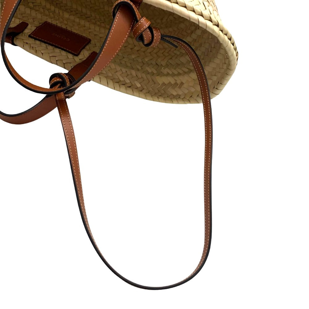 CELINE セリーヌ ハンドバッグ 194002CGG ティーン トリオンフ パニエ ラフィア / カーフ カゴバッグ バスケット レディース