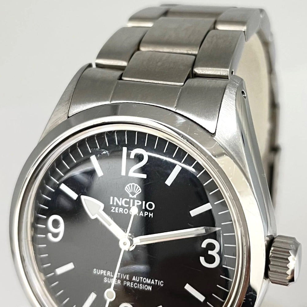 腕時計 インキピオ INCIPIO ゼログラフ 36ｍｍ プラ風防 自動巻き メンズ
