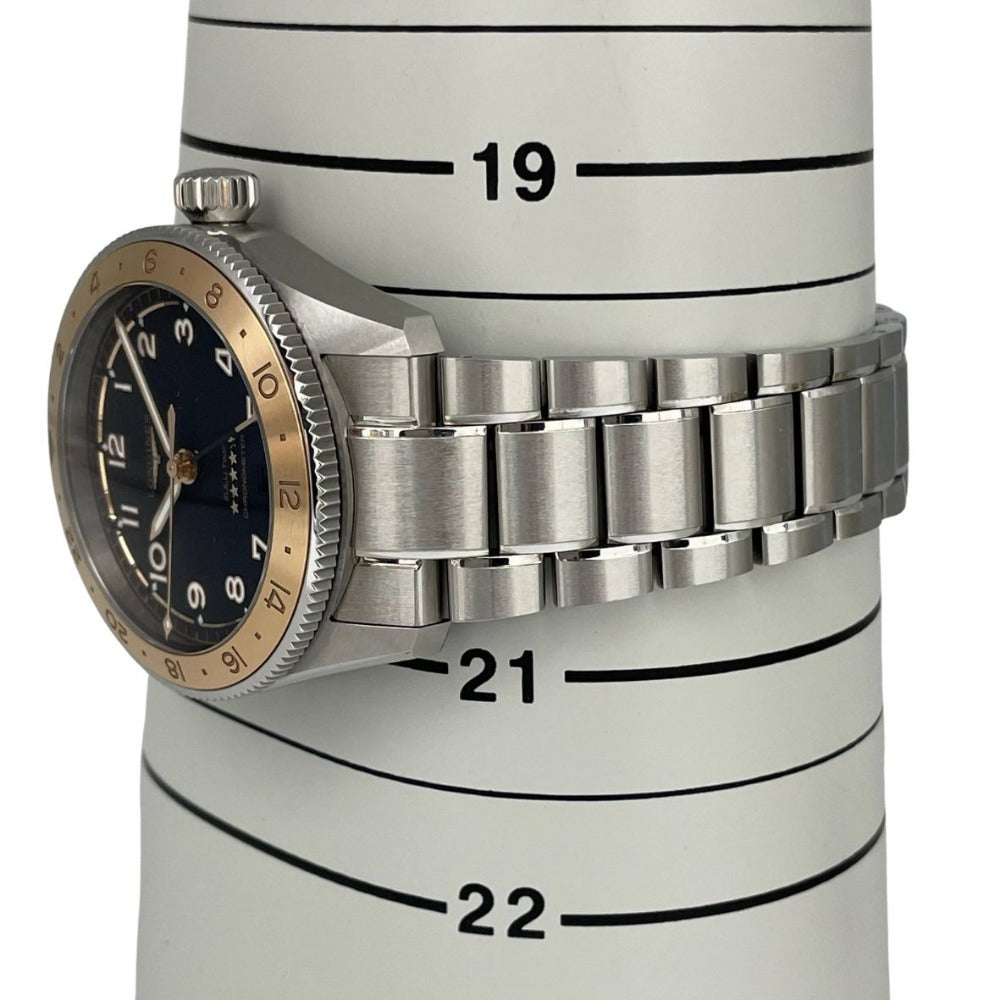 ロンジン L3.803.5.53.6 39mm スピリット ズールタイム 1925 替えベルト付属 K18 コンビ GMT 自動巻き LONGINES 腕時計