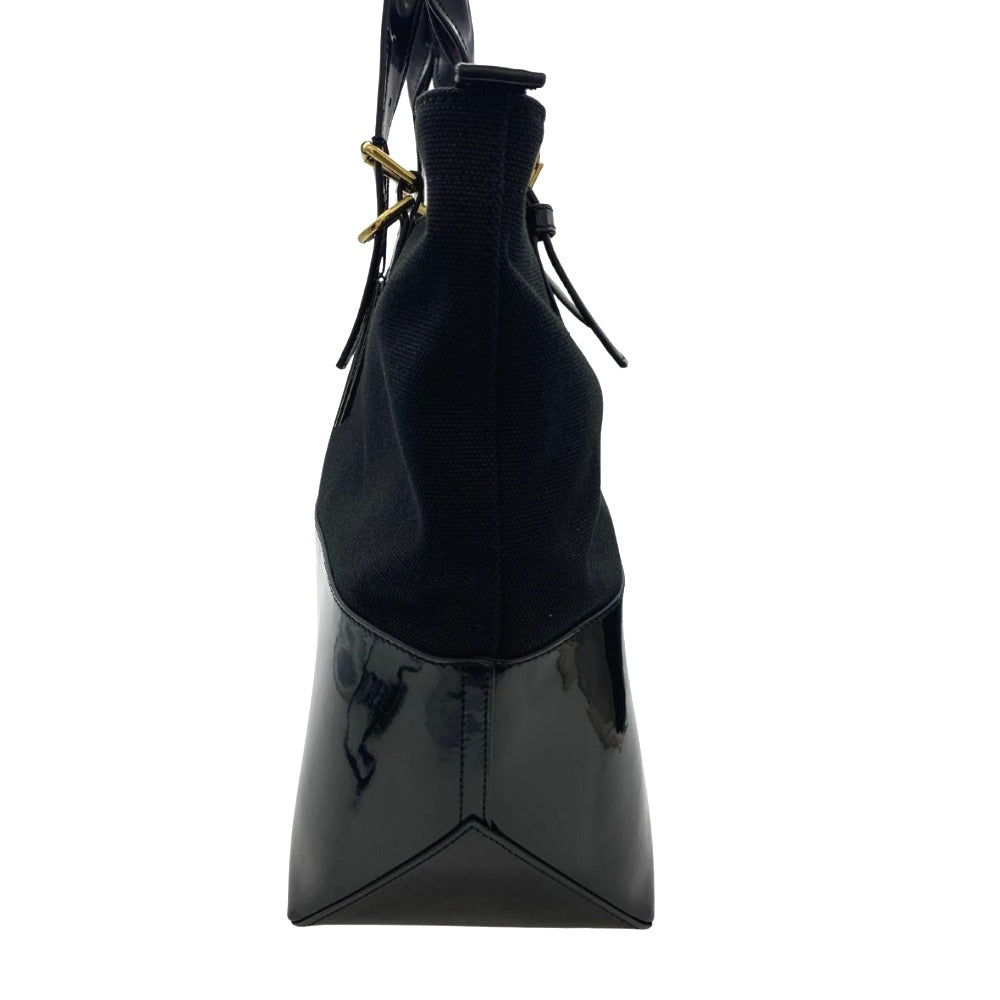 RALPH LAUREN ラルフローレン トートバッグ キャンバス×エナメル