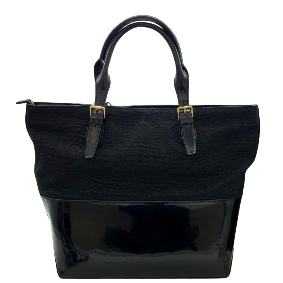 RALPH LAUREN ラルフローレン トートバッグ キャンバス×エナメル