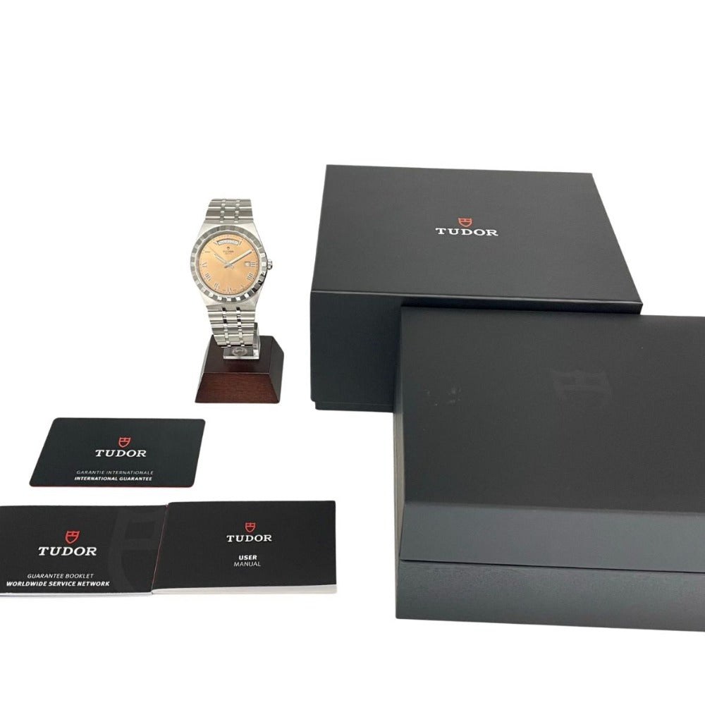 チューダー 保証書2025年8月 ロイヤル 41mm 28600 M28600 デイデイト ピンク 自動巻き TUDOR 腕時計