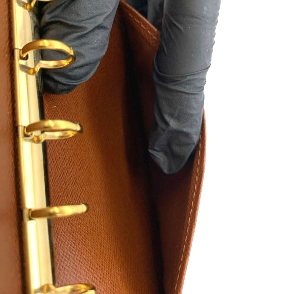 ルイ・ヴィトン 手帳カバー R20005 アジェンダPM モノグラム ブラウン レザー PVC カバー ユニセックス