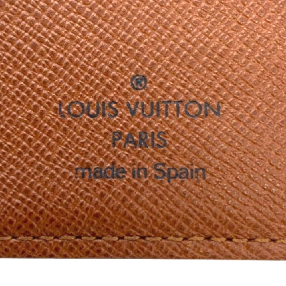 ルイ・ヴィトン 手帳カバー R20005 アジェンダPM モノグラム ブラウン レザー PVC カバー ユニセックス