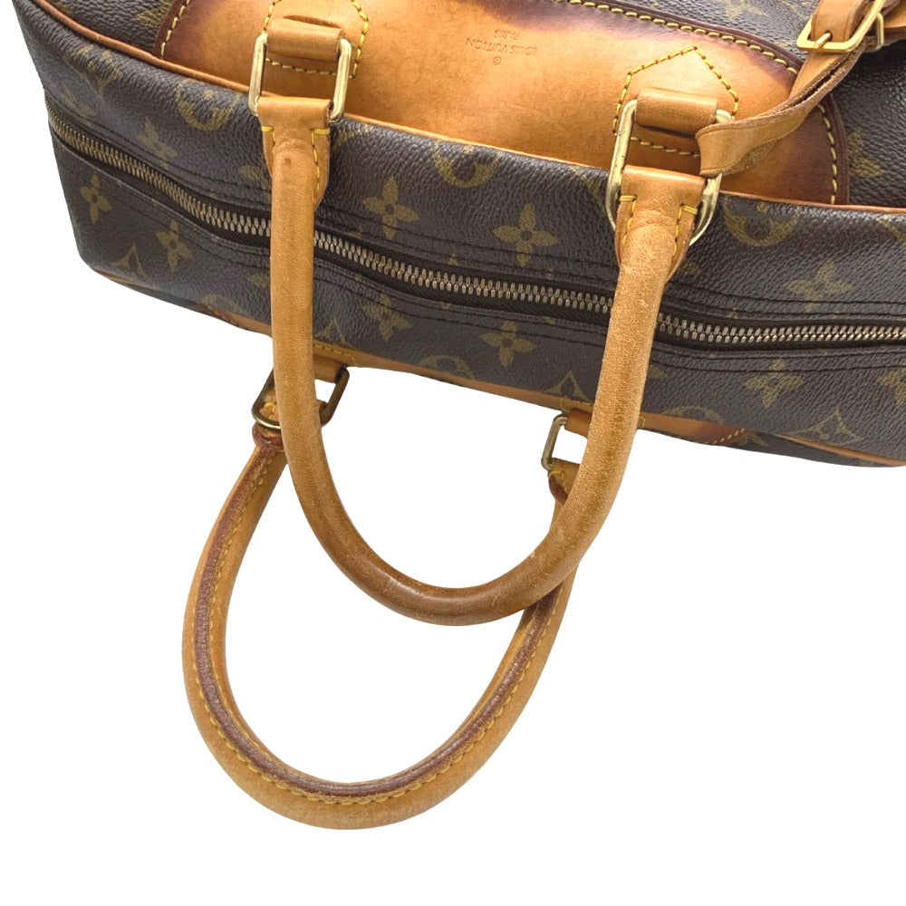 ルイ・ヴィトン ハンドバッグ M47270 ドーヴィル ボーリングヴァニティ モノグラム ブラウン PVC レザー レディース