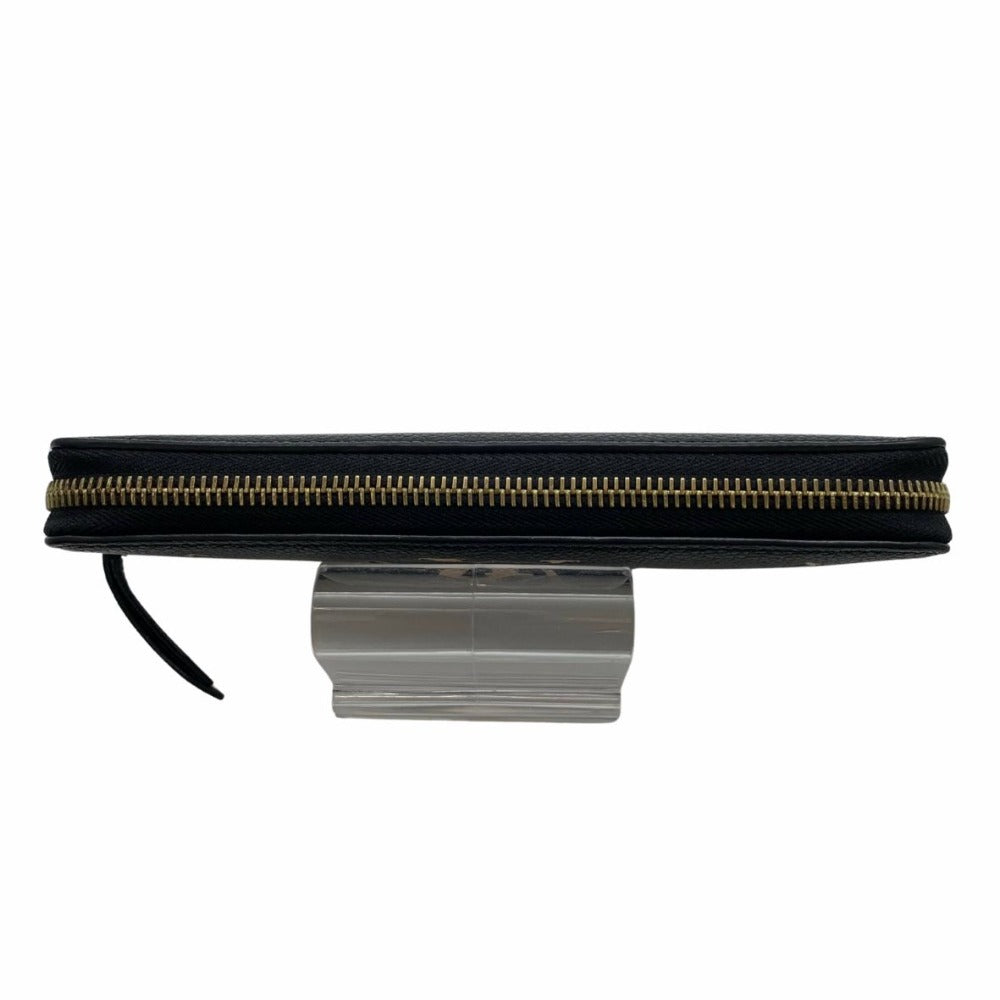 ルイ・ヴィトン 長財布 M82338 ポルトフォイユ・クレマンス モノグラムアンプラント RFID レザー ブラック レディース
