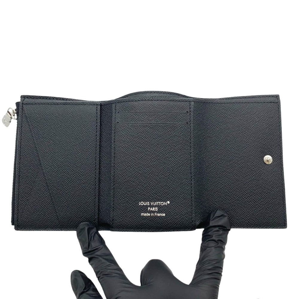 ルイ・ヴィトン 三つ折り財布 M12598 モノグラム･エクリプス ヴィクター･ウォレット ブラック コンパクト メンズ