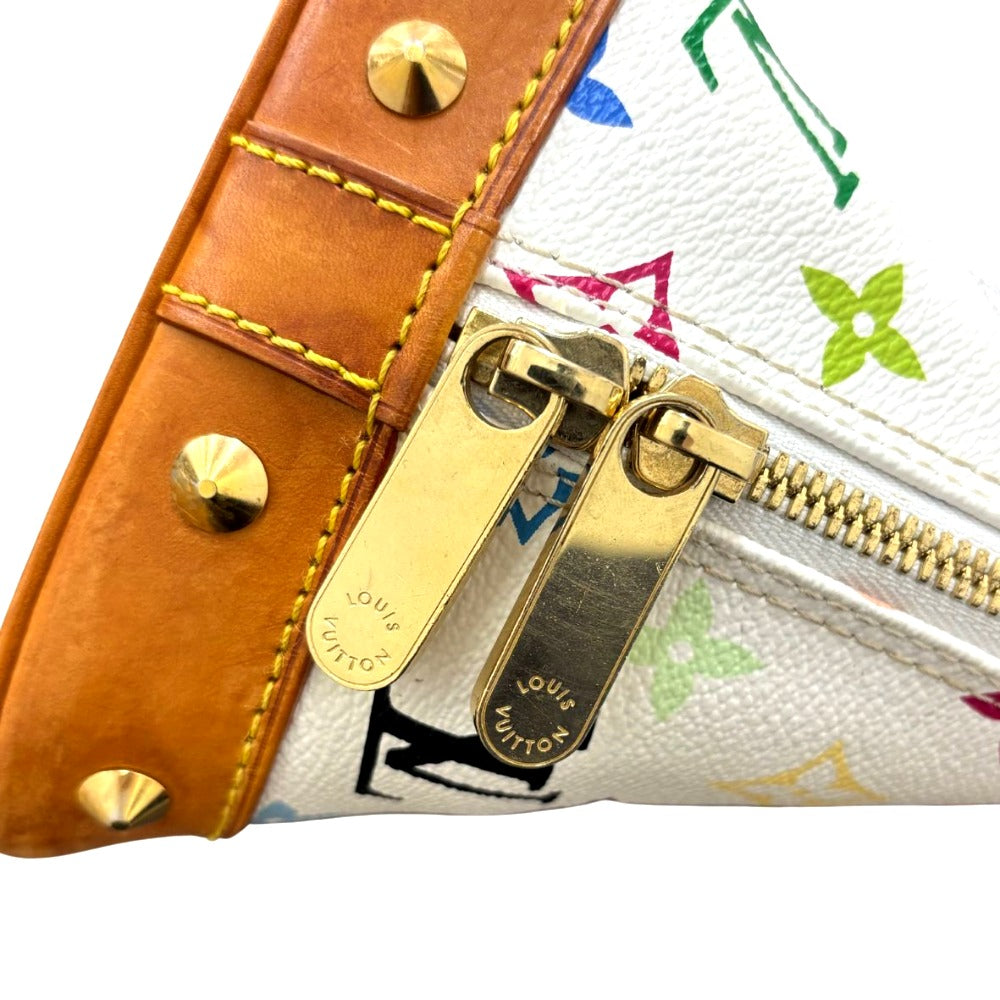 ルイ・ヴィトン ハンドバッグ M92647 アルマ マルチカラー モノグラム ホワイト PVC レザー レディース
