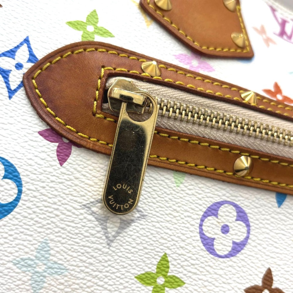 ルイ・ヴィトン ハンドバッグ M92647 アルマ マルチカラー モノグラム ホワイト PVC レザー レディース