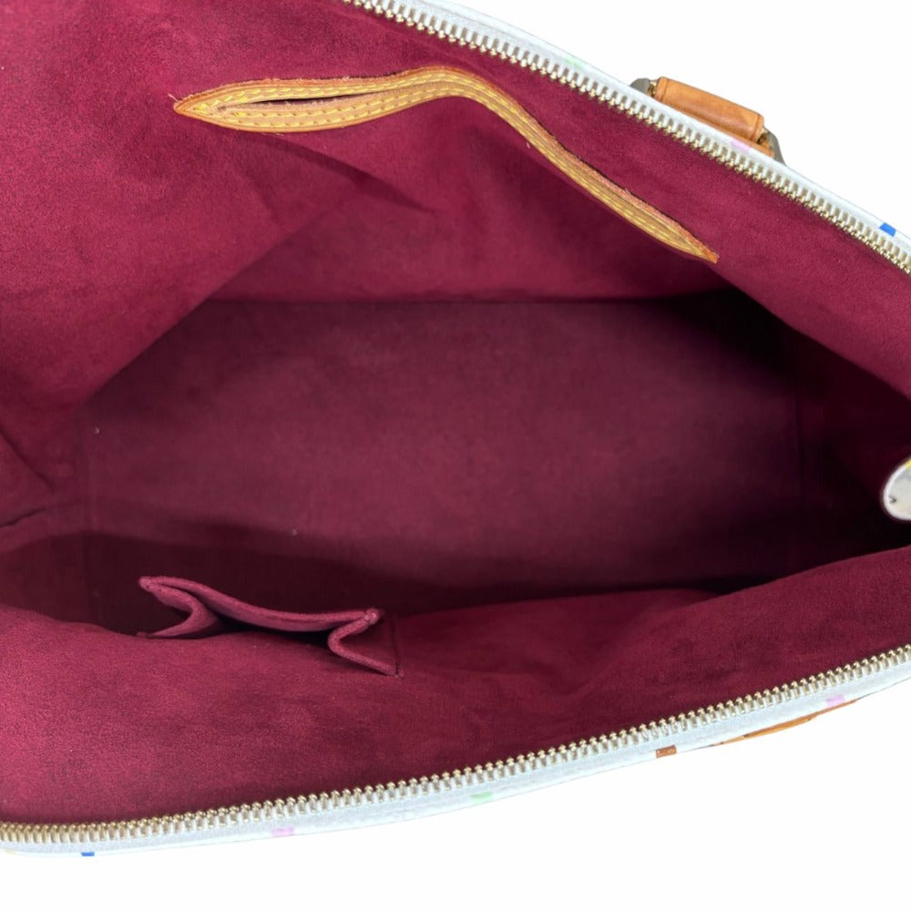 ルイ・ヴィトン ハンドバッグ M92647 アルマ マルチカラー モノグラム ホワイト PVC レザー レディース