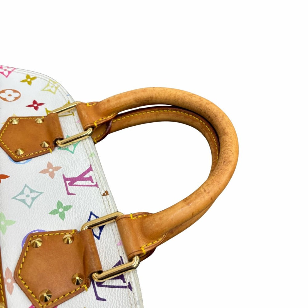 ルイ・ヴィトン ハンドバッグ M92647 アルマ マルチカラー モノグラム ホワイト PVC レザー レディース