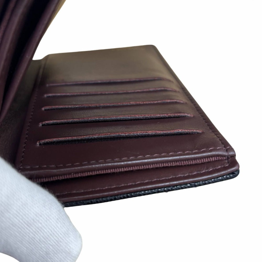 CHANEL シャネル 三つ折り財布 AP0232 Y01864 キャビアスキン ミディアムクラシックフラップウォレット ブラック レディース