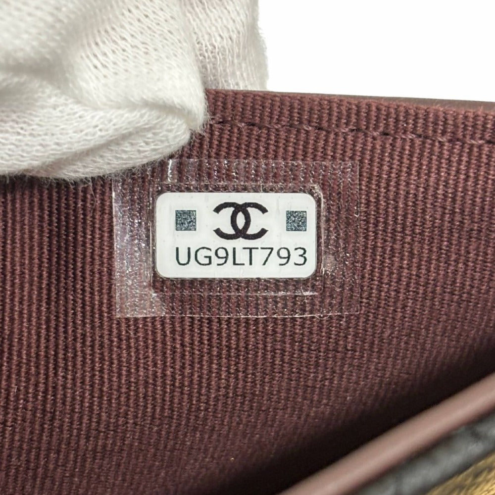 CHANEL シャネル 三つ折り財布 AP0232 Y01864 キャビアスキン ミディアムクラシックフラップウォレット ブラック レディース