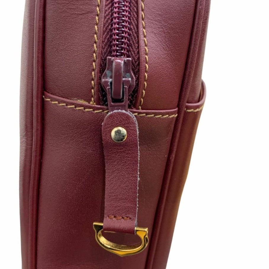 CARTIER カルティエ ビジネスバッグ マストライン レザーバッグ ボルドー Must Line 書類鞄 レザー ビジネス レディース