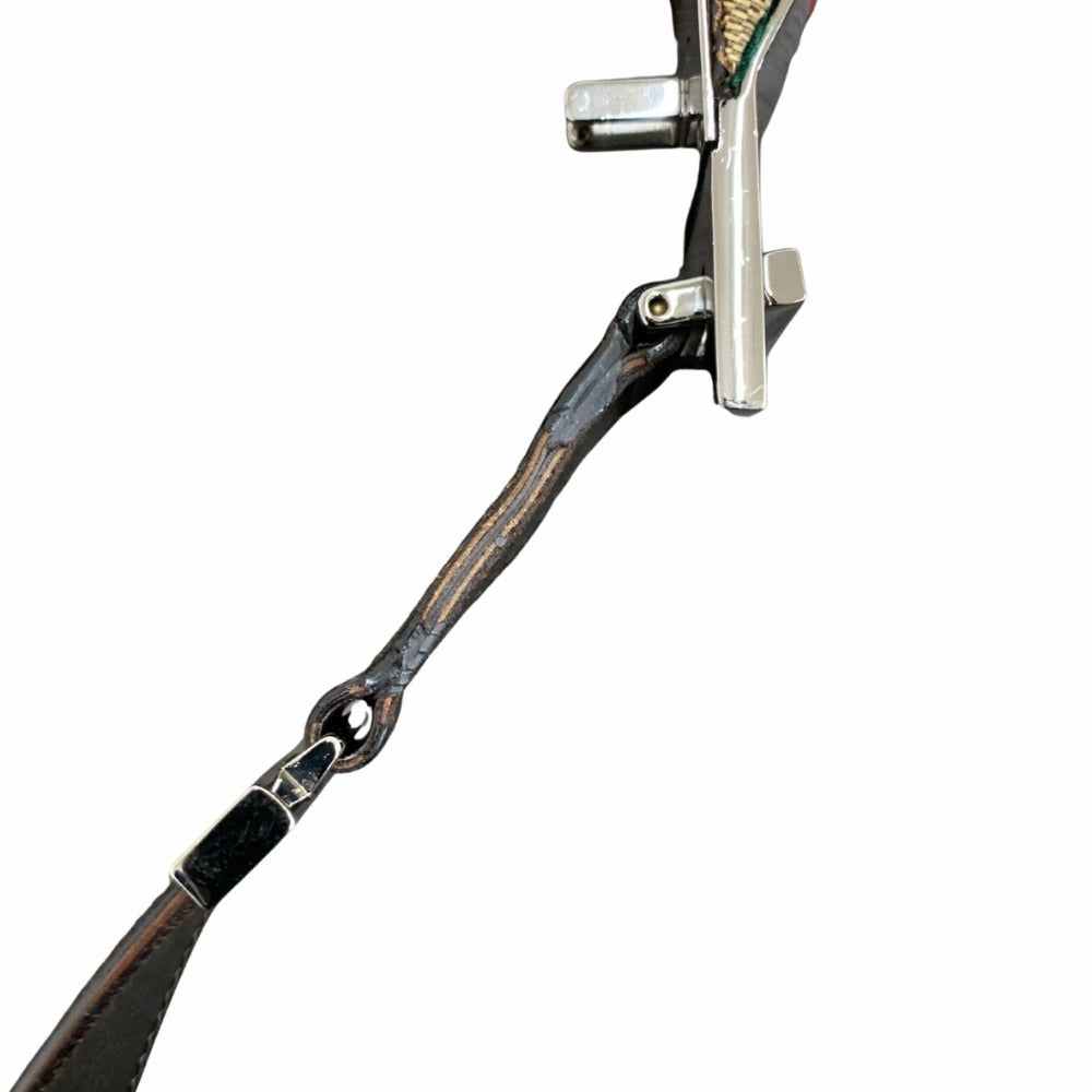 GUCCI グッチ ショルダーバッグ GGキャンバス シェリーライン キャンバス レザー カーキ 001 3315