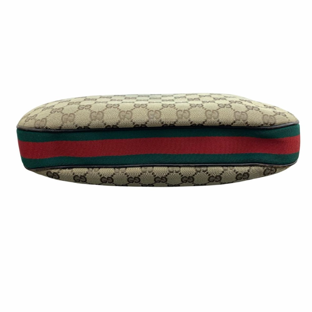 GUCCI グッチ ショルダーバッグ GGキャンバス シェリーライン キャンバス レザー カーキ 001 3315