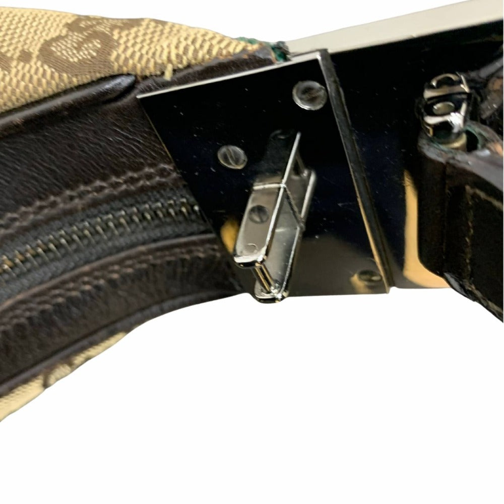 GUCCI グッチ ショルダーバッグ GGキャンバス シェリーライン キャンバス レザー カーキ 001 3315