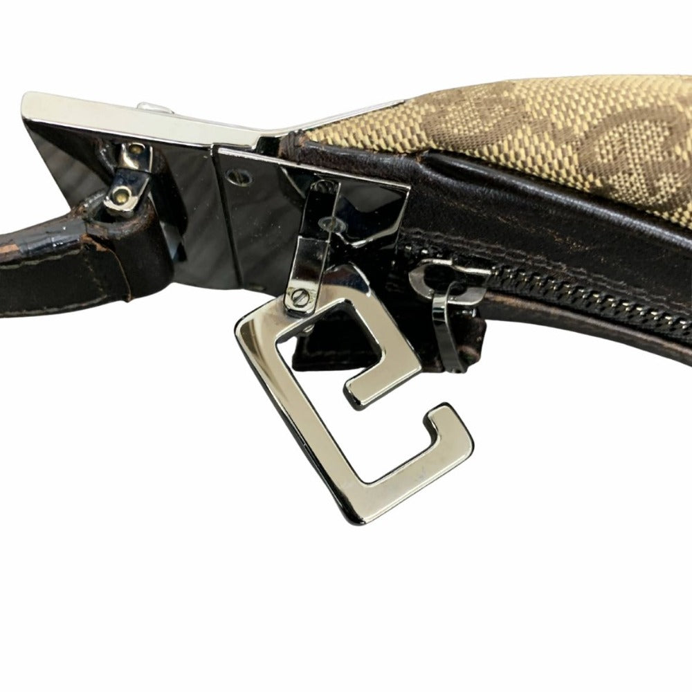 GUCCI グッチ ショルダーバッグ GGキャンバス シェリーライン キャンバス レザー カーキ 001 3315