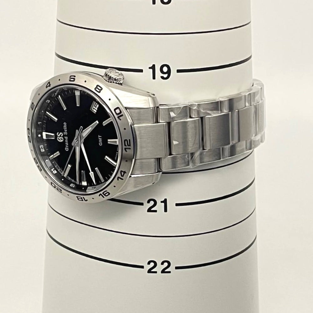 グランドセイコー SBGN027 39mm クオーツ GMT 黒文字盤 スポーツコレクション 9F86 メンズ 未使用品 Grand Seiko 腕時計