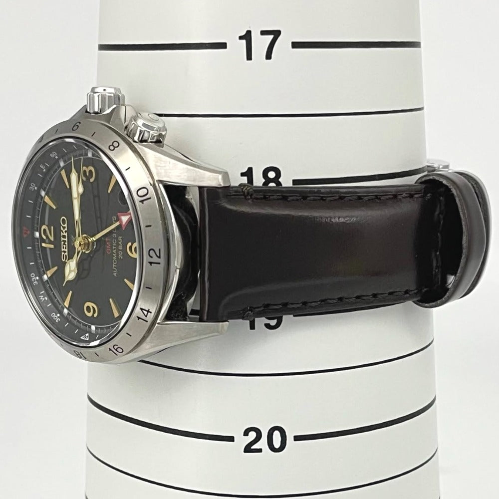 セイコー プロスペックス アルピニスト SBEJ005 39.5mm メカニカル GMT 自動巻き レザーストラップ メンズ PROSPEX SEIKO 腕時計