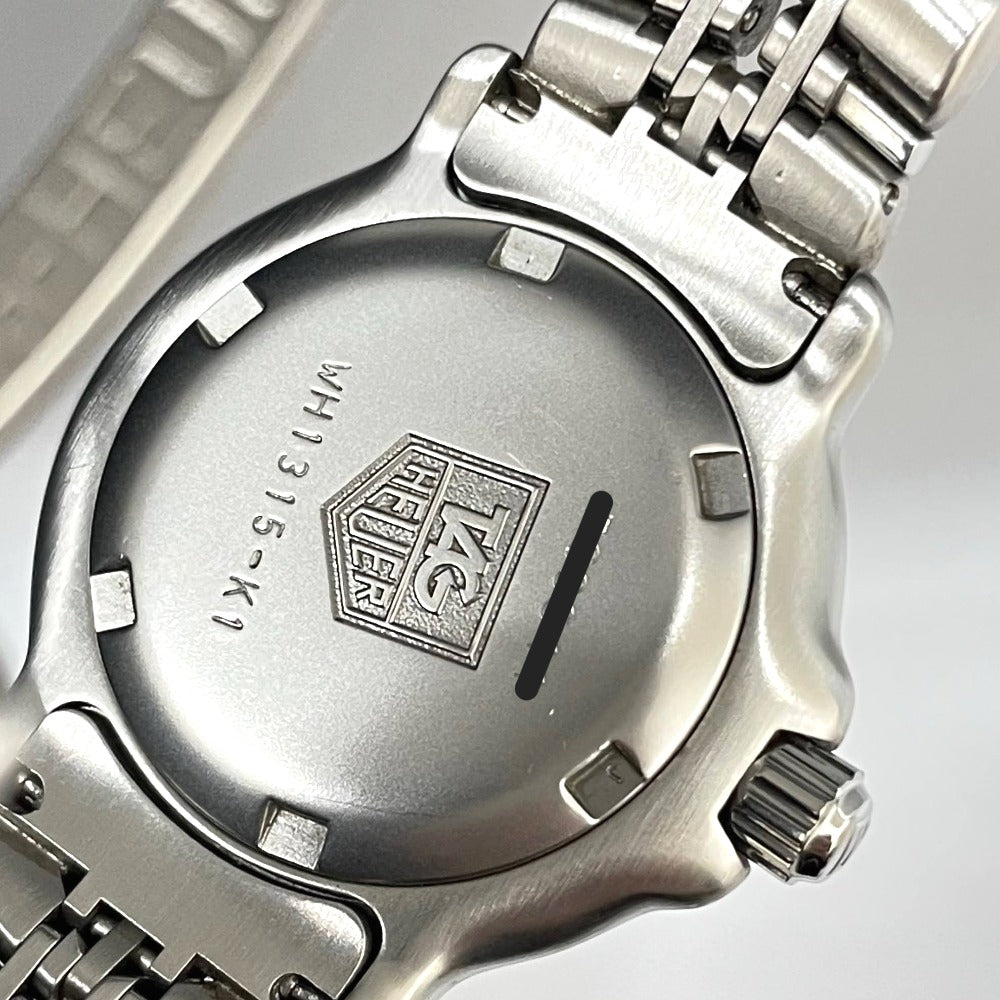 タグホイヤー 6000シリーズ WH1315 29mm 保証書あり ブルー文字盤 クオーツ メタルブレス 稼働品 TAG HEUER 腕時計