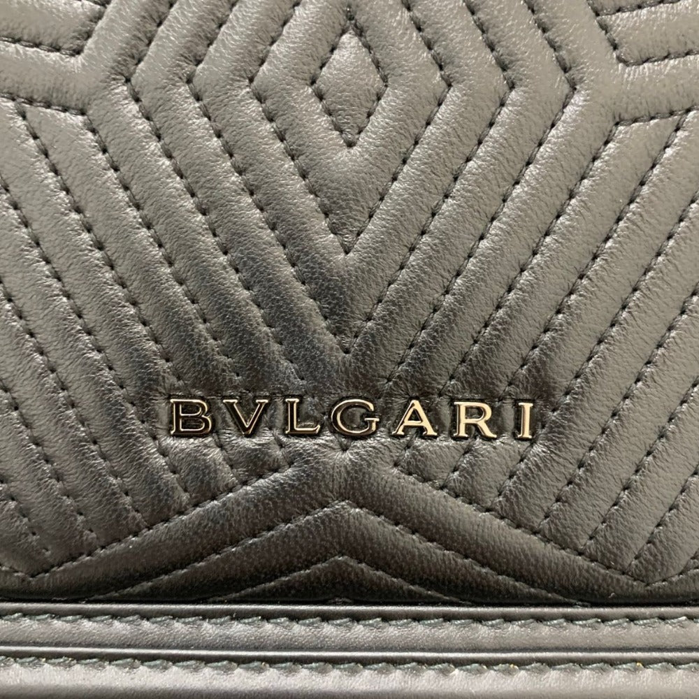 BVLGARI ブルガリ ショルダーバッグ セルペンティ チェーンショルダー ブラック ミニバッグ レザー 蛇 レディース 未使用品