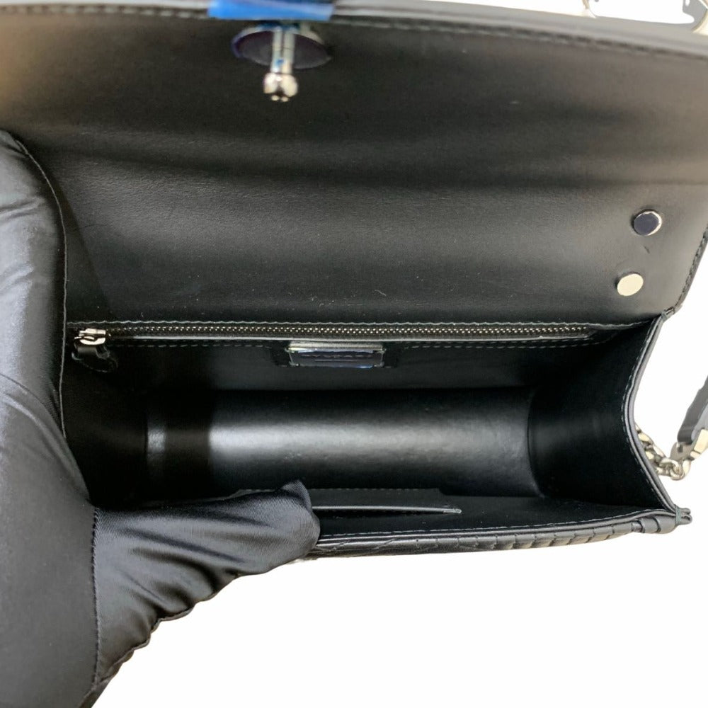 BVLGARI ブルガリ ショルダーバッグ セルペンティ チェーンショルダー ブラック ミニバッグ レザー 蛇 レディース 未使用品