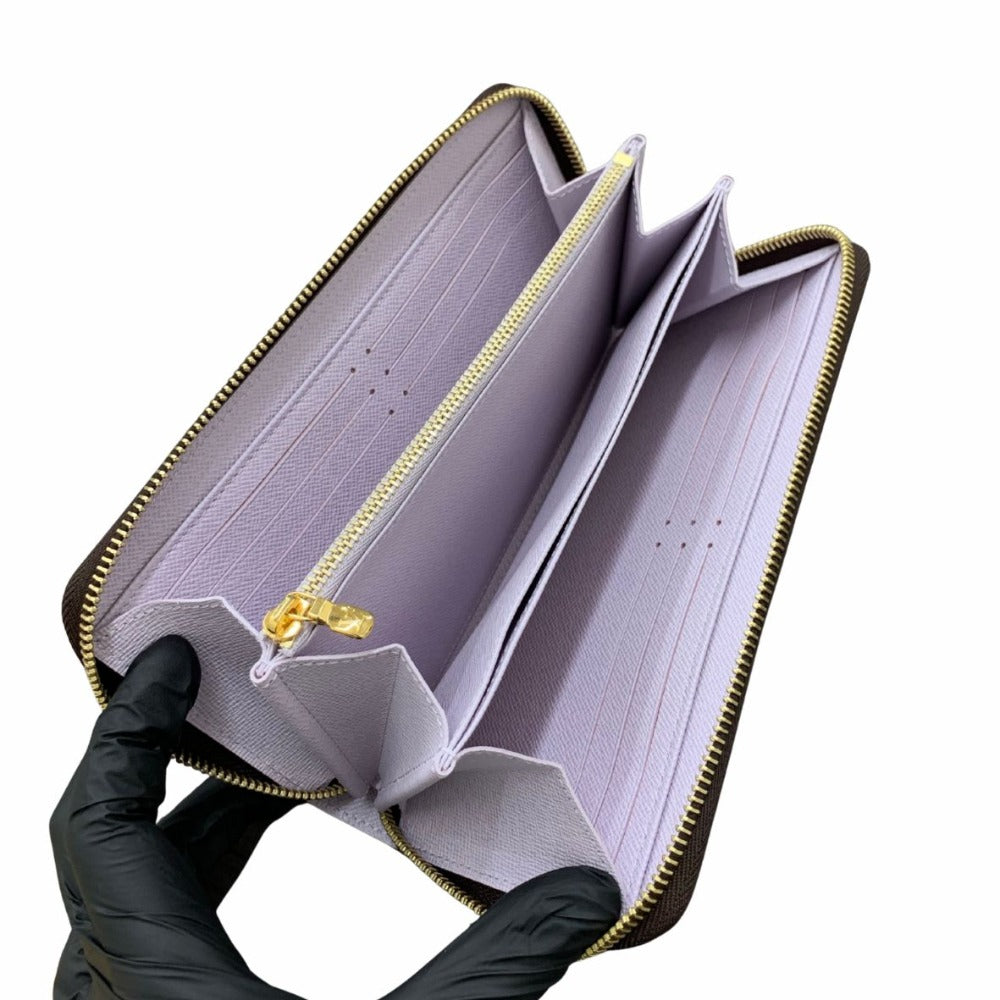 ルイ・ヴィトン 長財布 M25813 ジッピー･ウォレット ミスティライラック 日本限定 RFID モノグラム ブラウン PVC レザー レディース 未使用品