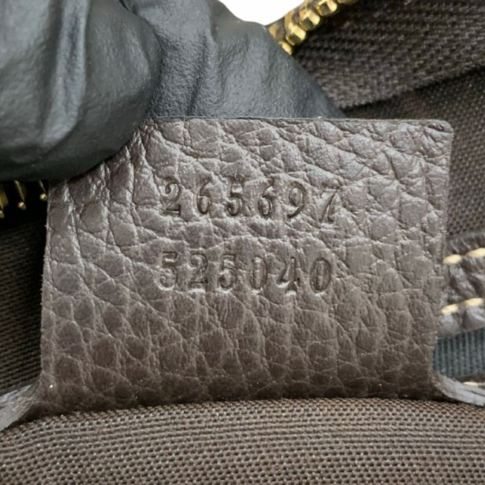 GUCCI グッチ ハンドバッグ 265697 クリスタルGG ボストントート GGキャンバスクリスタルコート ブラウン レディース