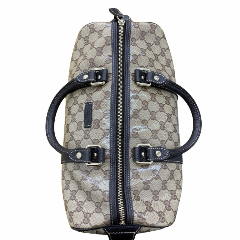 GUCCI グッチ ハンドバッグ 265697 クリスタルGG ボストントート GGキャンバスクリスタルコート ブラウン レディース