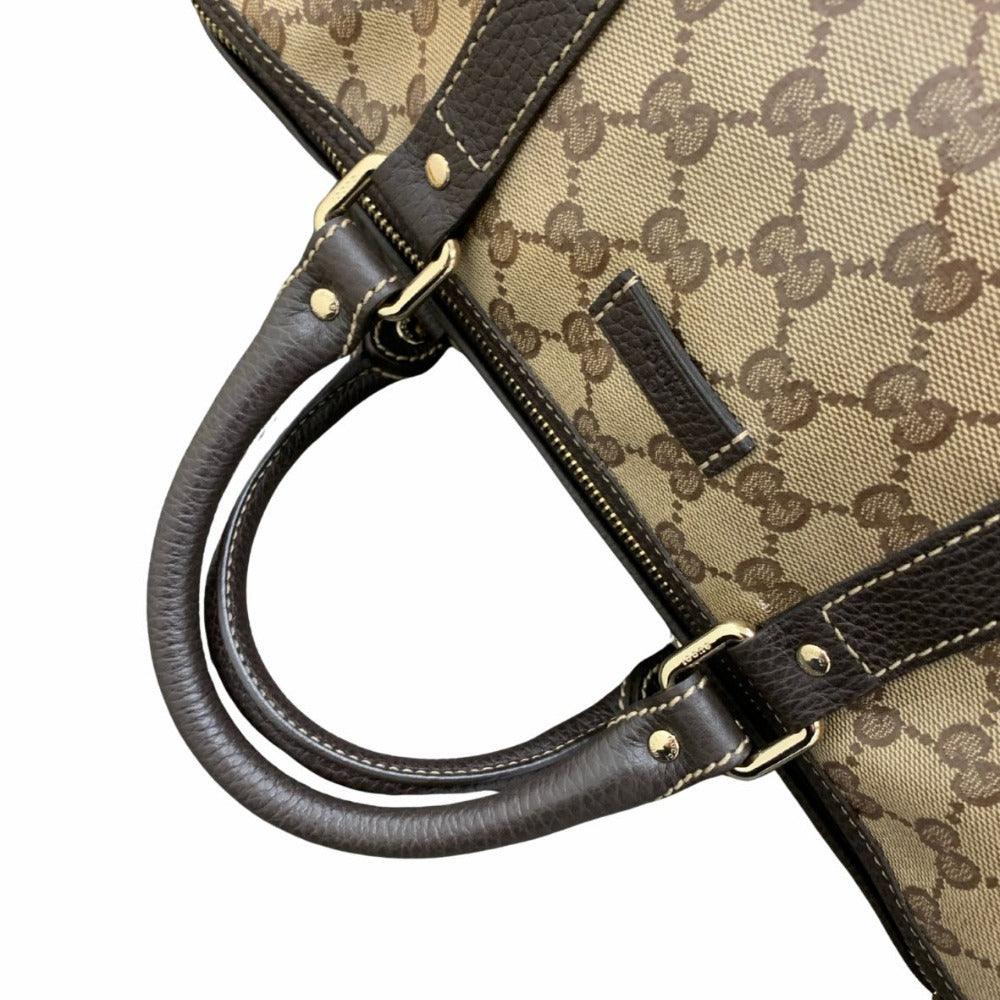 GUCCI グッチ ハンドバッグ 265697 クリスタルGG ボストントート GGキャンバスクリスタルコート ブラウン レディース