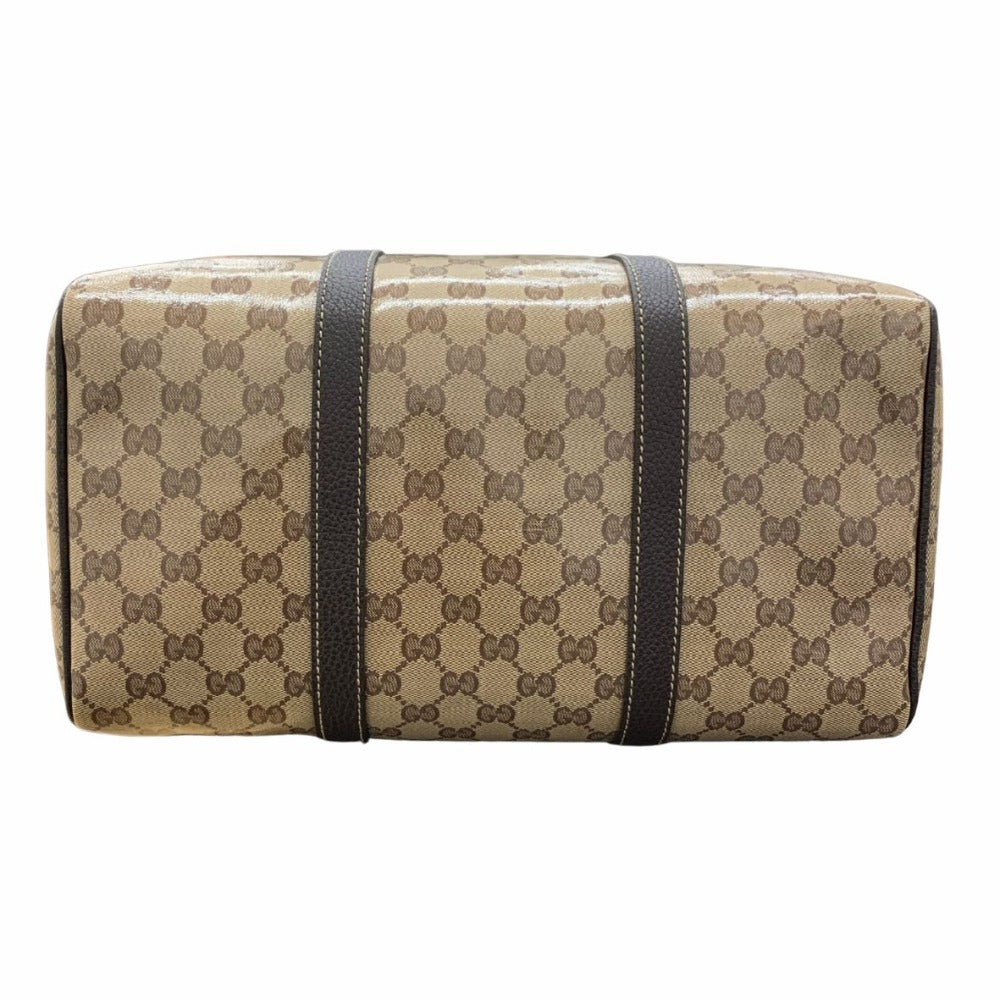 GUCCI グッチ ハンドバッグ 265697 クリスタルGG ボストントート GGキャンバスクリスタルコート ブラウン レディース
