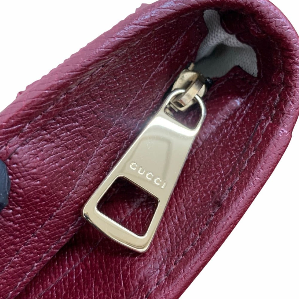 GUCCI グッチ トートバッグ 323671 GGキャンバス バーガンディー ブラウン キーリング付 レザー シンプル レディース