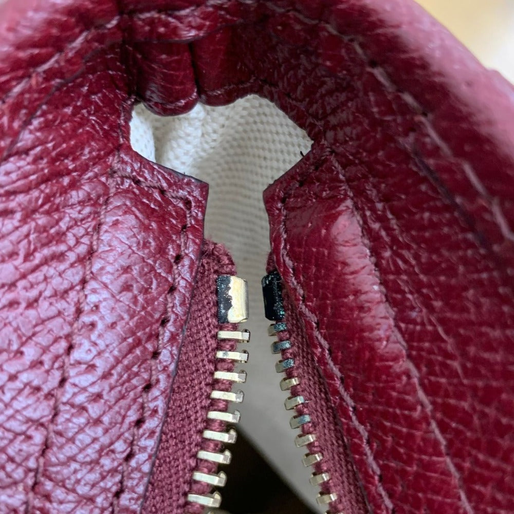 GUCCI グッチ トートバッグ 323671 GGキャンバス バーガンディー ブラウン キーリング付 レザー シンプル レディース