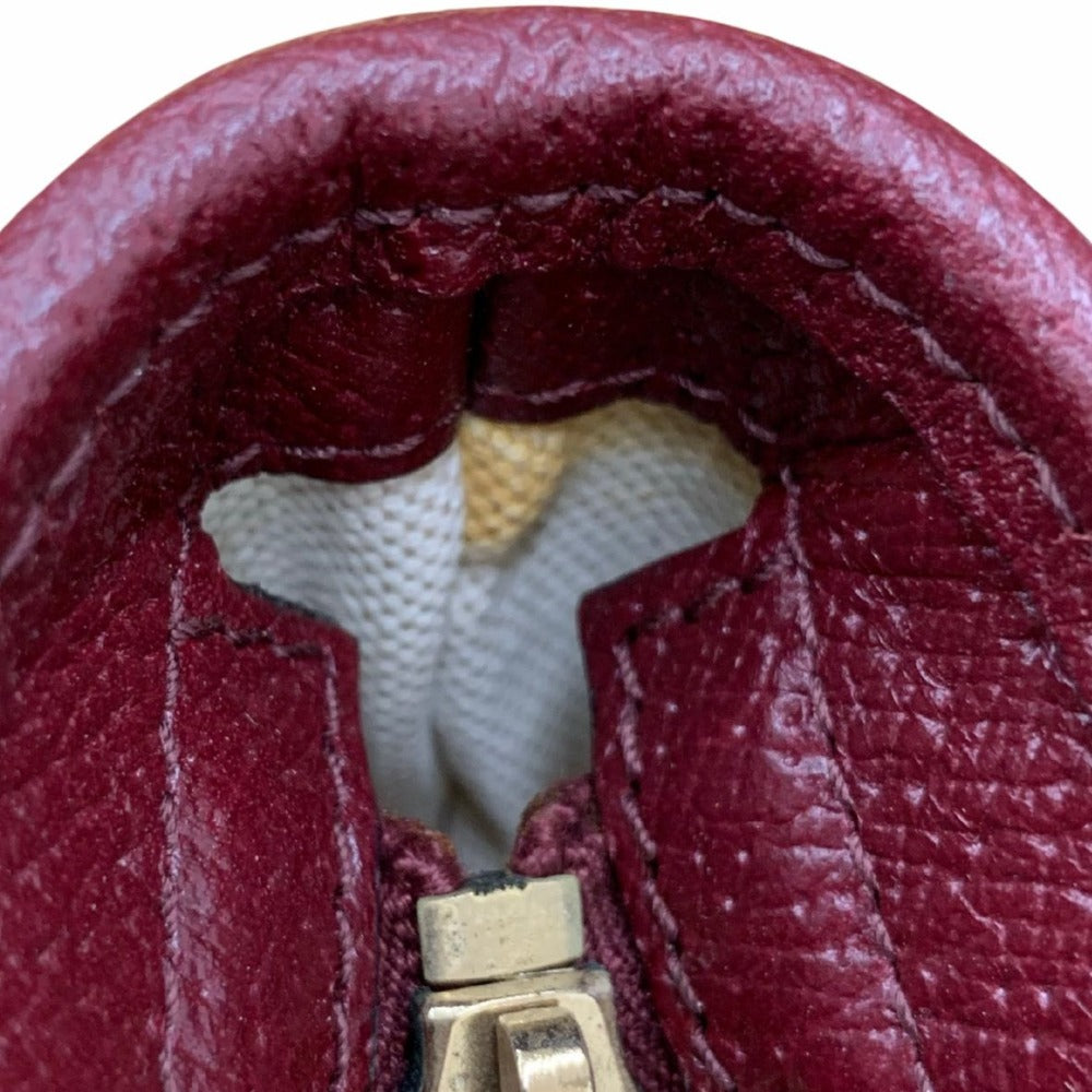 GUCCI グッチ トートバッグ 323671 GGキャンバス バーガンディー ブラウン キーリング付 レザー シンプル レディース