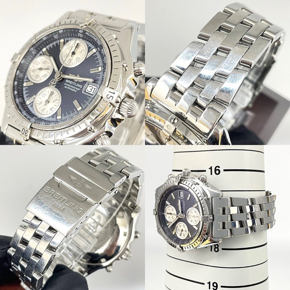 ブライトリング クロノマット A13050.1 ブルーグレー文字盤 40mm 自動巻き クロノグラフ メンズ CHRONOMAT BREITLING 腕時計