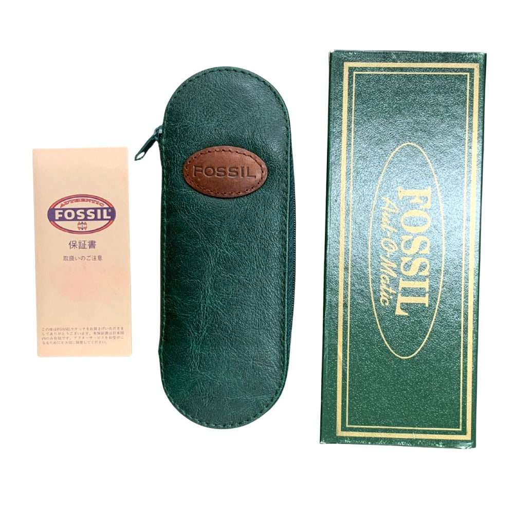 フォッシル 腕時計 自動巻き ゴールド スケルトン レザーベルト ヴィンテージ SK-5125 メンズ FOSSIL