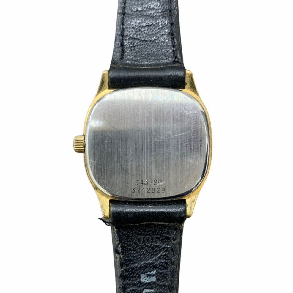 UNIVERSAL GENEVE ユニバーサル ジュネーブ 腕時計 543720 手巻き ドットインデックス ゴールド ２針 レザーベルト ヴィンテージ レディース