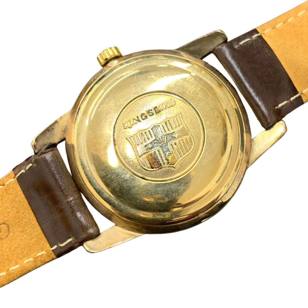 キングセイコー KSKモデル 44KS 36ｍｍ 盾メダリオン 第二精工舎 亀戸 1960年代流通 44-2000 手巻き 金張り メンズ 腕時計 セイコー