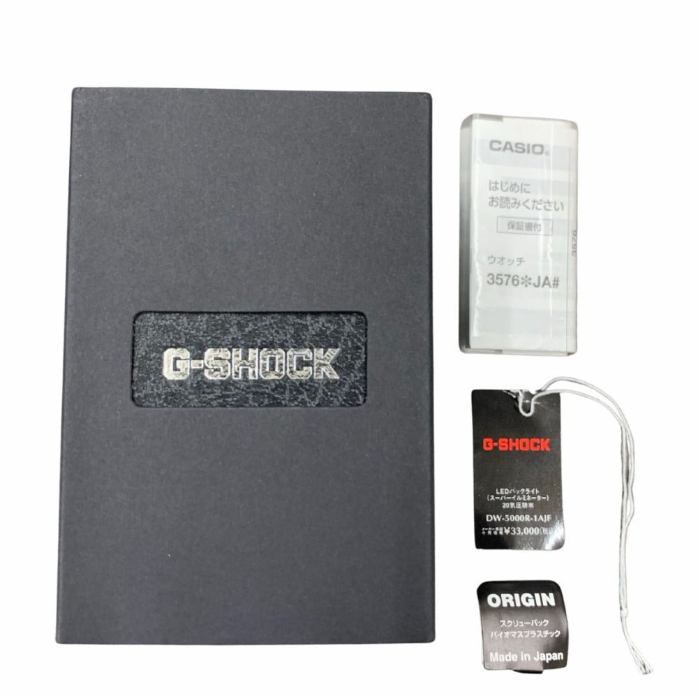 G-SHOCK CASIO ジーショック 腕時計 DW-5000R-1AJF 5000 SERIES 初代復刻モデル 20気圧防水 樹脂バンド メンズ 未使用品