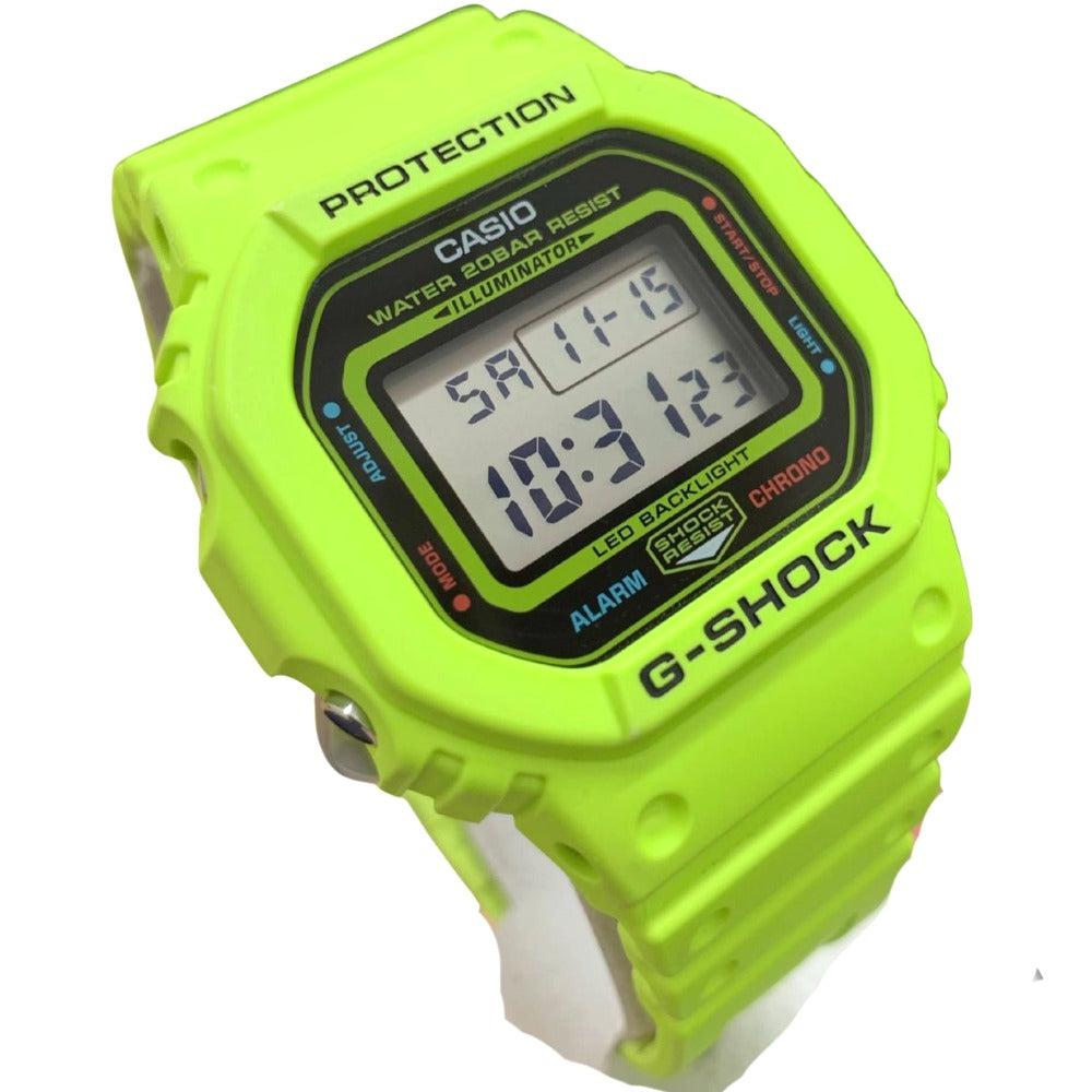 G-SHOCK CASIO ジーショック 腕時計 DW-5600EP-9JF ライムグリーン 20気圧防水 蛍光色 箱付属 メンズ