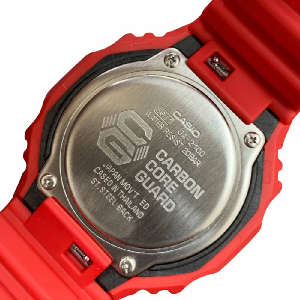 G-SHOCK CASIO ジーショック 腕時計 GA-2100 GA-2100-4AJF レッド シンプル ２０気圧防水 メンズ