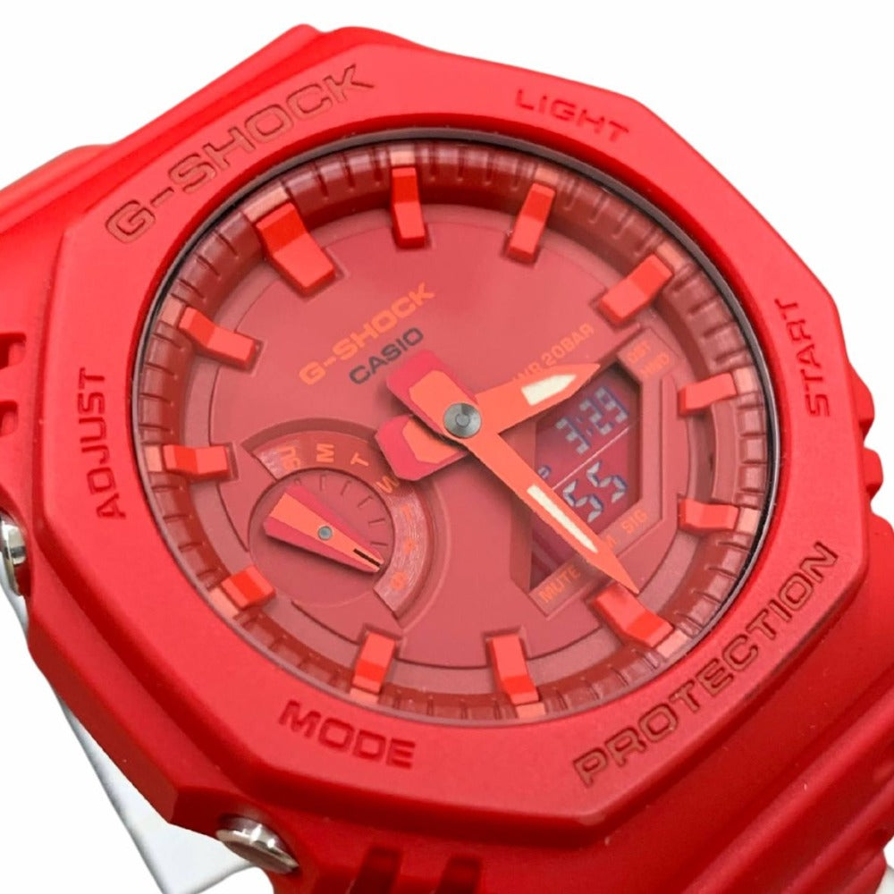 G-SHOCK CASIO ジーショック 腕時計 GA-2100 GA-2100-4AJF レッド シンプル ２０気圧防水 メンズ
