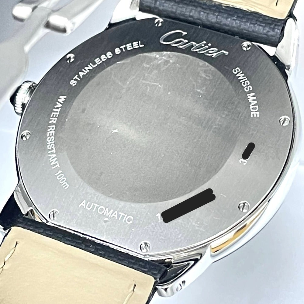 カルティエ WSRN0003 ロンド クロワジエール ドゥ カルティエ 42mm 2024年正規OH済み グレー文字盤 自動巻き メンズ CARTIER 腕時計