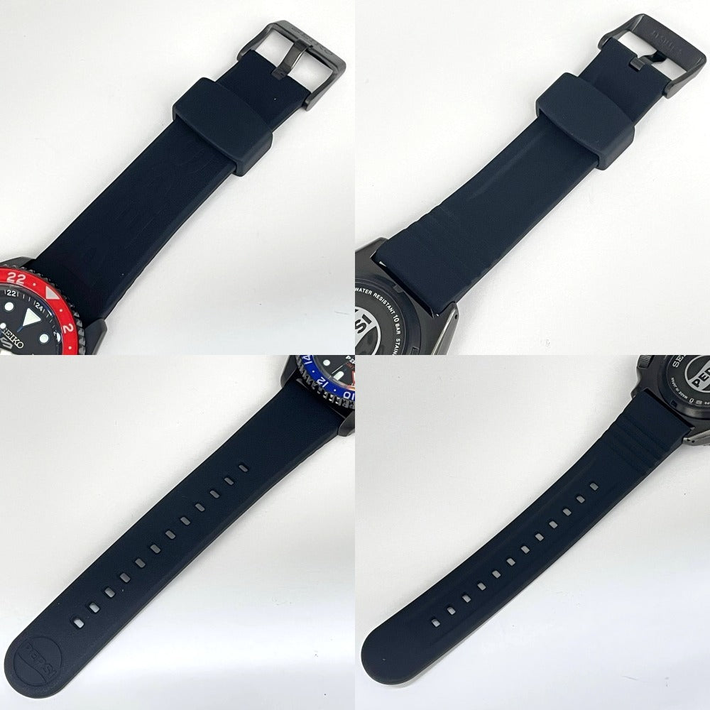 SEIKO 5 ペプシ コラボ SBSC023 42.5mm セイコー5 スポーツ SKX Series 限定モデル ブラック ラバー ペプシベゼル 自動巻き メンズ セイコーファイブ 腕時計