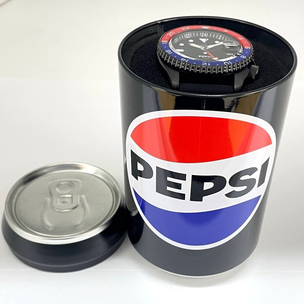 SEIKO 5 ペプシ コラボ SBSC023 42.5mm セイコー5 スポーツ SKX Series 限定モデル ブラック ラバー ペプシベゼル 自動巻き メンズ セイコーファイブ 腕時計