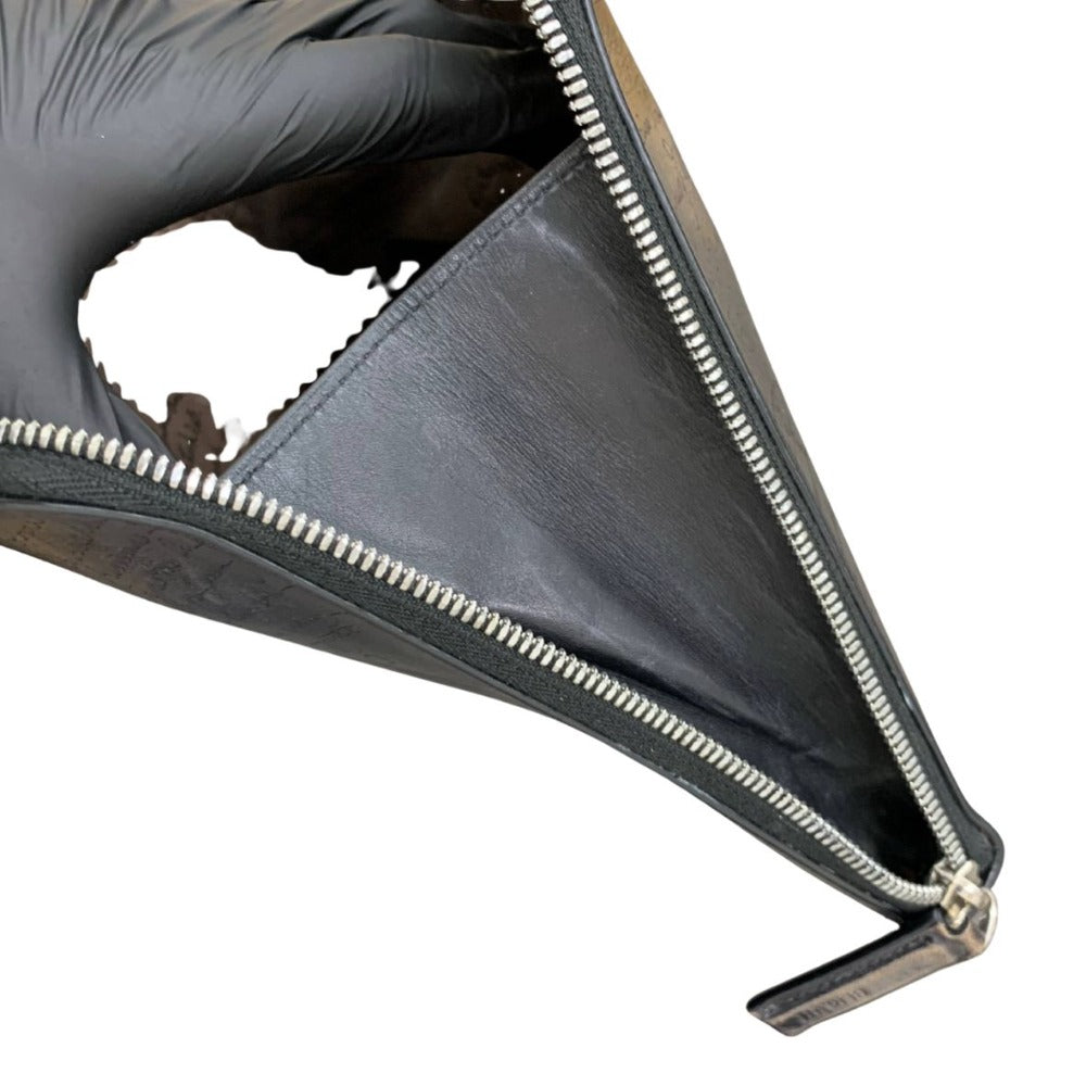 Berluti ベルルッティ クラッチバッグ スクリットレザー クラッチ シンプル ブラック レザー コンパクト メンズ